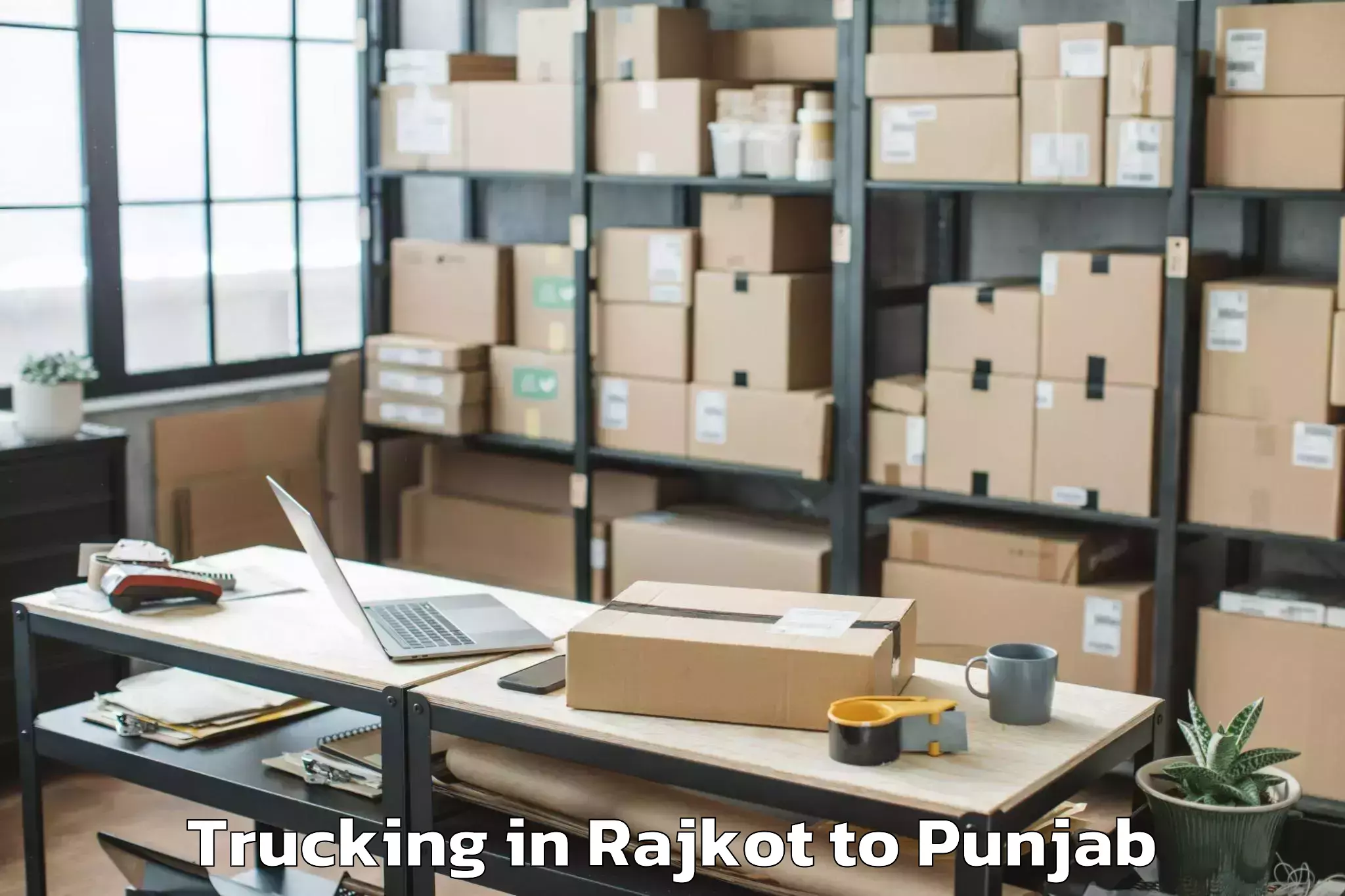 Easy Rajkot to Pathankot Airport Ixp Trucking Booking